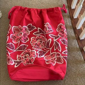 Vera Bradley Laundry 🧺 Bag in red with flowers